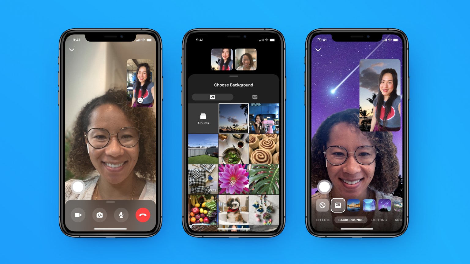 Facebook Added AR Effects and 360-degree Background to Messenger Rooms